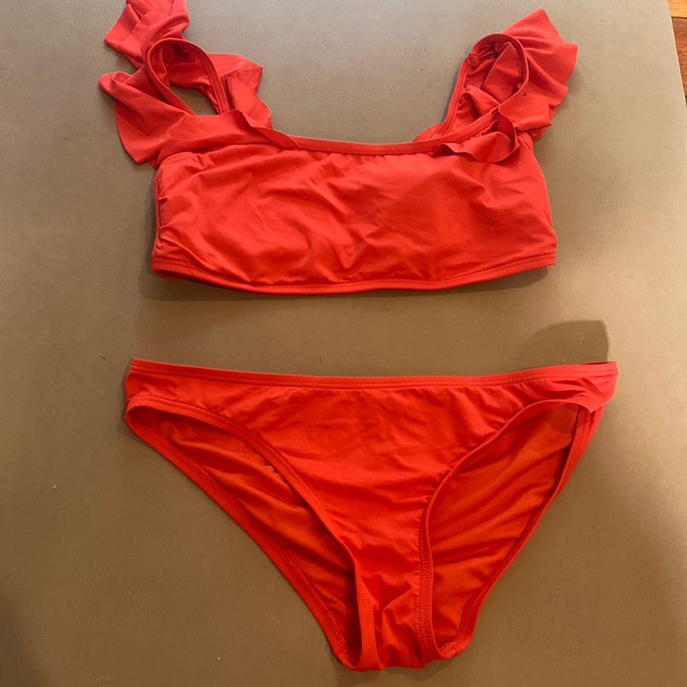 Burnt red/orange Vince Camino 2 piece bikini. Worn once! Bump friendly.